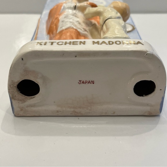 VINTAGE Kitchen MADONNA Wall Plaque 3D Ceramic Hand Painted 1960’s Japan. - Picture 4 of 16